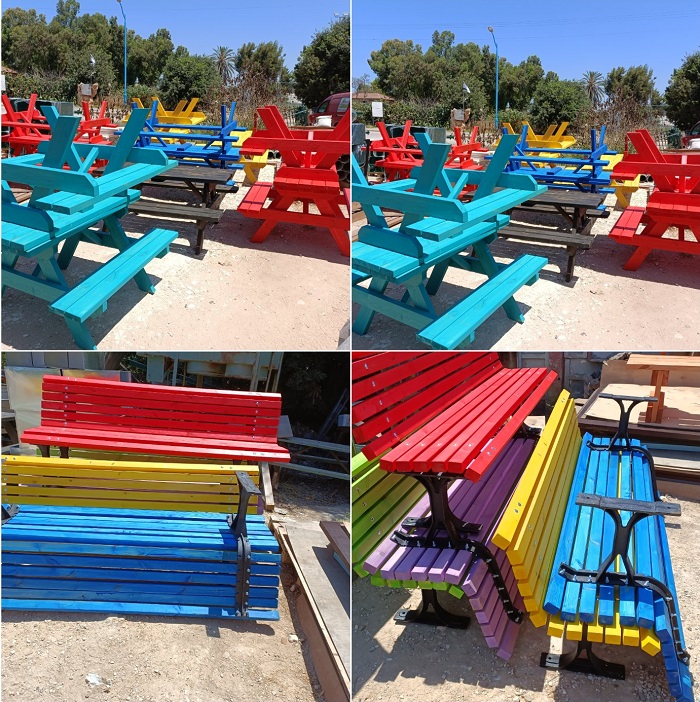 שולחנות וספסלים לבתי ספר