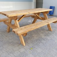 שולחן חזק אורך 1.8 צבוע