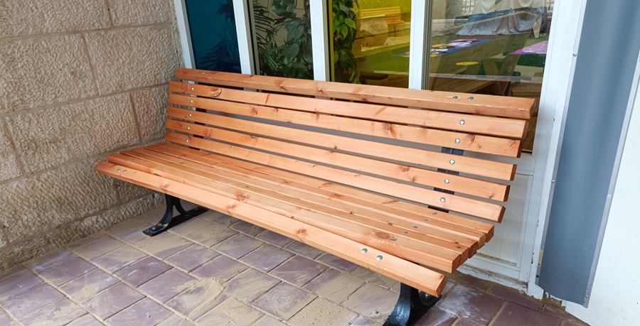 ספסל רגלי יציקת ברזל 